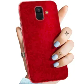etui-do-samsung-galaxy-a6-2018-wzory-czerwone-serca-roze-obudowa-pokrowiec