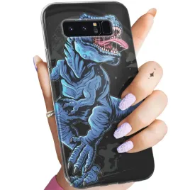 etui-do-samsung-galaxy-note-8-wzory-dinozaury-reptilia-prehistoryczne-case