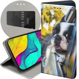 etui-z-klapka-do-realme-8-5g-wzory-mops-buldog-francuski-angielski-futeral