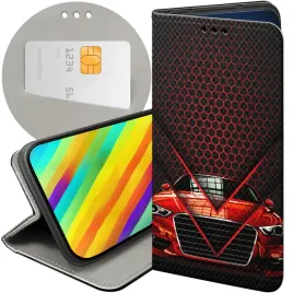 etui-z-klapka-do-huawei-p30-wzory-auto-motor-pojazdy-samochody-futeral-case