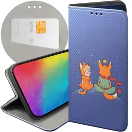 etui-z-klapka-do-xiaomi-redmi-note-8t-wzory-maly-ksiaze-lisek-roza-planeta
