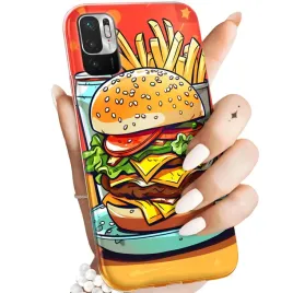 etui-do-xiaomi-redmi-note-10-5g-wzory-hamburger-burgery-fast-food-jedzenie