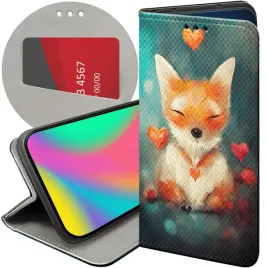 etui-z-klapka-do-xiaomi-redmi-9-wzory-liski-lisy-fox-futeral-pokrowiec-case