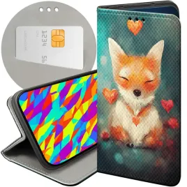 etui-z-klapka-do-realme-8-5g-wzory-liski-lisy-fox-futeral-pokrowiec-case