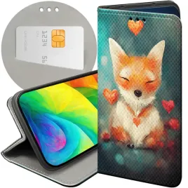 etui-z-klapka-do-huawei-y6-2018-wzory-liski-lisy-fox-futeral-pokrowiec-case