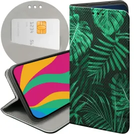 etui-z-klapka-do-huawei-p20-wzory-liscie-lisciaste-natura-futeral-pokrowiec