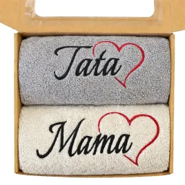 prezent-na-dzien-mamy-i-taty-reczniki-50x100-haft-serce-mama-i-tata