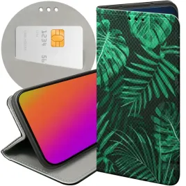 etui-z-klapka-do-xiaomi-redmi-8-wzory-liscie-lisciaste-natura-futeral-case