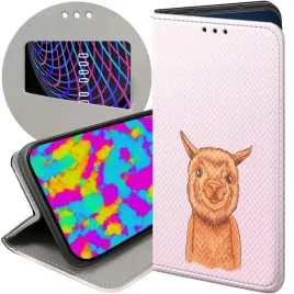 etui-z-klapka-do-motorola-moto-g52-wzory-lama-alpaka-andy-futeral-pokrowiec