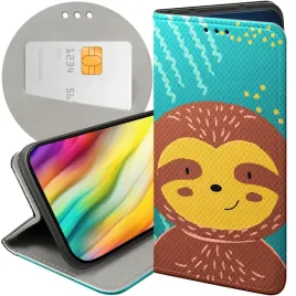 etui-z-klapka-do-redmi-note-12-5g-poco-x5-wzory-leniwiec-smieszne-futeral