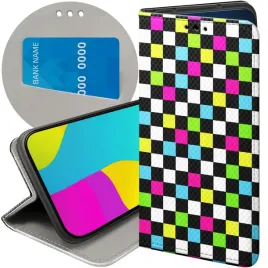 etui-z-klapka-do-realme-8-5g-wzory-kratka-kratki-krata-futeral-pokrowiec