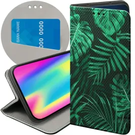 etui-z-klapka-do-motorola-moto-e6-plus-wzory-liscie-lisciaste-natura-case