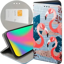 etui-z-klapka-do-realme-c21y-c25y-wzory-flaming-flamingi-ptaki-futeral
