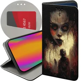 etui-do-realme-8-5g-wzory-halloween-zombie-dynie-czaszki-czarownice-wampiry