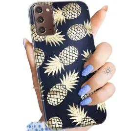 etui-do-samsung-galaxy-note-20-wzory-ananas-owoce-egzotyczne-obudowa-case
