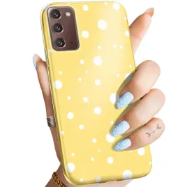 etui-do-samsung-galaxy-note-20-wzory-kropki-grochy-bokeh-dots-obudowa-case