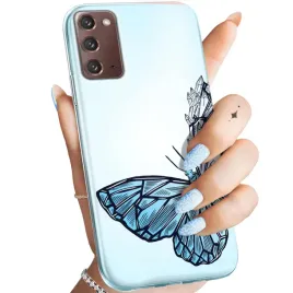 etui-do-samsung-galaxy-note-20-wzory-motyle-butterfly-barwne-obudowa-case