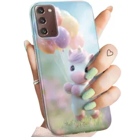 etui-do-samsung-galaxy-note-20-wzory-jednorozec-bajki-ksiezniczki-obudowa