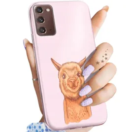 etui-do-samsung-galaxy-note-20-wzory-lama-alpaka-andy-obudowa-pokrowiec
