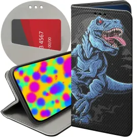 etui-z-klapka-do-nokia-3-4-wzory-dinozaury-reptilia-prehistoryczne-futeral
