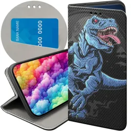 etui-z-klapka-do-xiaomi-poco-c40-wzory-dinozaury-reptilia-prehistoryczne