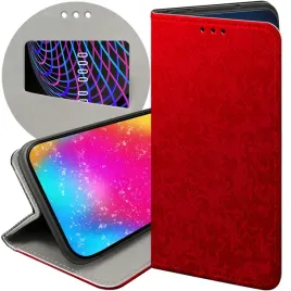 etui-z-klapka-do-xiaomi-poco-c40-wzory-czerwone-serca-roze-futeral-case