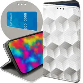 etui-z-klapka-do-xiaomi-redmi-note-9-wzory-3d-geometryczne-iluzja-futeral