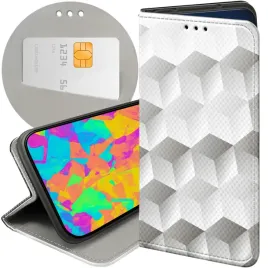 etui-z-klapka-do-xiaomi-redmi-note-8t-wzory-3d-geometryczne-iluzja-futeral
