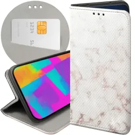 etui-z-klapka-do-realme-8-5g-wzory-biale-kamien-ksztalty-futeral-pokrowiec