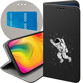 etui-z-klapka-do-realme-8-5g-wzory-astronauta-kosmonauta-rakieta-futeral