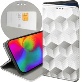 etui-z-klapka-do-xiaomi-redmi-note-7-wzory-3d-geometryczne-iluzja-futeral