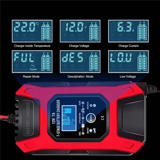 ladowarka-prostownik-do-akumulatora-12v-7a-lcd-hit-stan-nowy-stan-opakowania-oryginalne