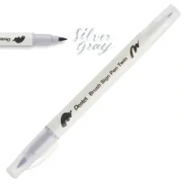 dwustronny-pisak-pedzelkowy-do-kaligrafii-silver-grey-pentel