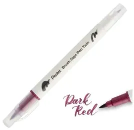 dwustronny-pisak-pedzelkowy-do-kaligrafii-dark-red-pentel