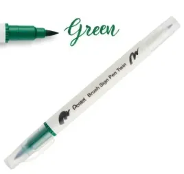 dwustronny-pisak-pedzelkowy-do-kaligrafii-green-pentel