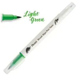dwustronny-pisak-pedzelkowy-do-kaligrafii-light-green-pentel
