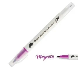 dwustronny-pisak-pedzelkowy-do-kaligrafii-magenta-pentel