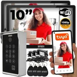 wideodomofon-wifi-5tech-verus-2-monitory-stacja-84213-natynkowa-szyfrator
