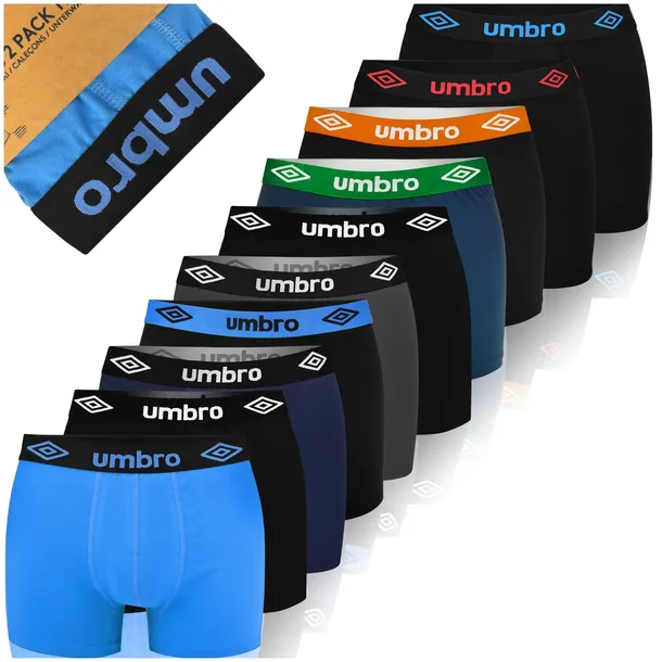 UMBRO Bokserki Męskie 10 sztuk Bawełniane BM564 Rozmiar L