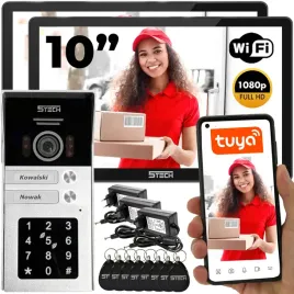 wideodomofon-4-zylowy-5tech-2-rodzinny-monitory-10-ips-wifi-kod-czytnik