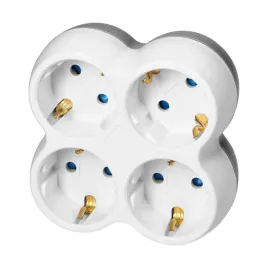 rozgaleznik-4x2p-z-schuko-bialo-szary