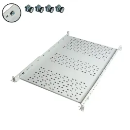 polka-do-szaf-rack-19-1u-glebokosc-600mm-uchwyt-z-tylu-nosnosc-25-kg-szara