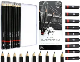 olowki-zestaw-olowkow-do-szkicowania-10szt-do-rysowania-profesjonalne-etui