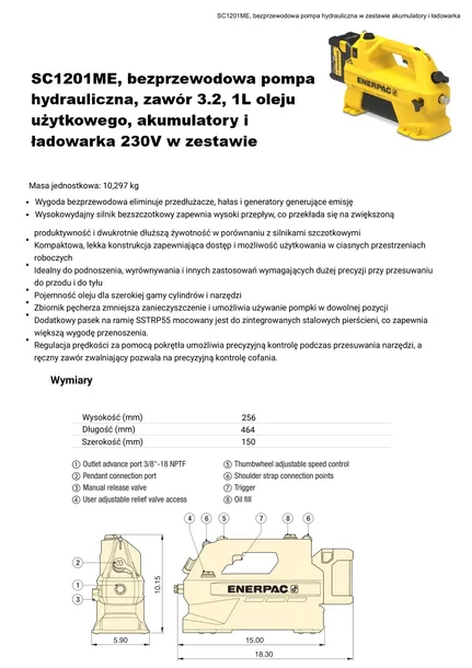 pompa-akumulatorowa-sc1201me-enerpac-kod-producenta-sc1201me-enerpac