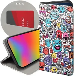 etui-do-xiaomi-redmi-note-12s-4g-wzory-doodle-zwierzeta-potwory-rysunki