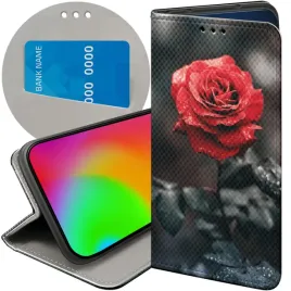 etui-z-klapka-do-xiaomi-redmi-note-12s-4g-wzory-roza-z-roza-rose-futeral