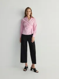 rozowa-koszula-w-paski-reserved-m