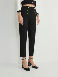 czarne-spodnie-ze-zlotymi-guzikami-reserved-m