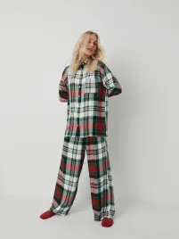 zielona-pizama-w-krate-reserved-xxl