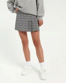 czarna-spodniczka-mini-w-krate-house-m